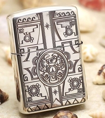 zippo ngọc hoa văn cổ 1