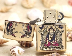 Zippo Đức Phật Thích Ca Mâu Ni mạ vàng