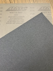 Giấy nhám tờ P150 RMC CP35, kích thước 230mmx280mm, chịu nước 3