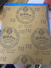 Giây nhám tờ P60 là loại thô nhất, hiệu Nikken, kích thước 230mmx280mm 1