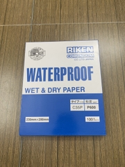 Giấy ráp mịn P600 Riken CP35, kích thước 230mmx280mm, màu đen 4
