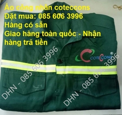 Áo công nhân màu xanh giá rẻ tại Hà nội