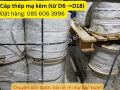 Cáp thép mạ kẽm 12mm (D12) giá rẻ tại hà nội