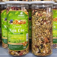 NGŨ CỐC DINH DƯỠNG GRANOLA VỊ MATCHA ( hũ 500gr )