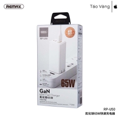 Củ sạc nhanh 2 cổng 65W Remax RP-U50