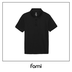 Áo polo slimfitThời Trang CAROLLA- Màu đen