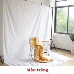 Phông nền trắng chất liệu vải mềm 3x5m Phông nền trắng chất liệu vải mềm 3x5m
