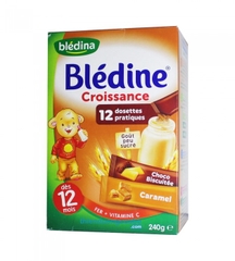 Bột pha sữa Bledina 12 tháng vị Choco Bích Quy và Caramen