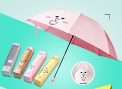 Dù đi mưa gấp gọn hình gấu
