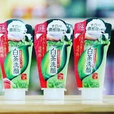 Sữa rửa mặt trà xanh Rohto Shirochasou green tea foam 120g