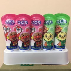 Kem đánh răng trẻ em Lion vị dưa gang và dâu tây của Nhật