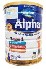 SỮA BỘT VINAMILK DIELAC ALPHA 4 900G HỘP THIẾC (2-6 tuổi)