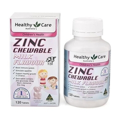 VIÊN UỐNG BỔ SUNG KẼM HEALTHY CARE ZINC MILK FLAVOUR 120 VIÊN