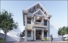 Thiết kế Biệt thự 2 tầng ông Tuấn ở Giao Thủy, Nam Định