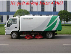 Xe quét rác công nghiệp 4 khối