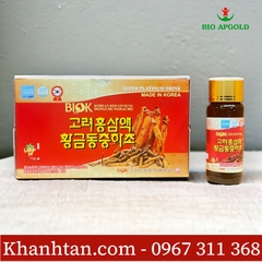 Nước Hồng Sâm Đông Trùng hạ Thảo Hộp 10 chai Biok