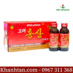 Nước Uống Hồng Sâm Hộp 10 Chai - Bio Apgold