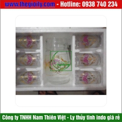 Bộ bình ly thủy tinh Vuông 06