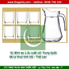 Bộ bình ly thủy tinh 361 TQ