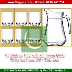 Bộ bình ly thủy tinh 359 TQ