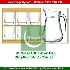 Bộ bình ly thủy tinh 361 Pháp