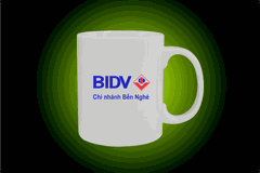 Ly sứ trắng Nam Thiên Việt giá rẻ in logo BIDV LS-002