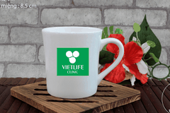 Ly sứ trắng Nam Thiên Việt in logo VietLife giá rẻ LS-008