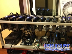 DÀN MÁY ĐÀO TIỀN ẢO BITCOIN 6 VGA RX 570 4GB