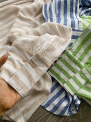 ÁO SƠ MI VẢI LANH KẺ SỌC