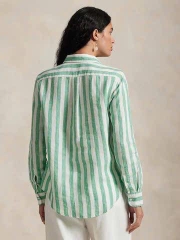 ÁO SƠ MI VẢI LANH KẺ SỌC