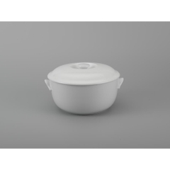 Thố + nắp Jas trắng 15cm