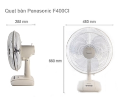 Quạt bàn Panasonic F-400CI (Màu ngà)