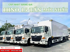 Hino FL - Cập nhật bảng giá xe tải Hino 15 tấn mới nhất đời 2022
