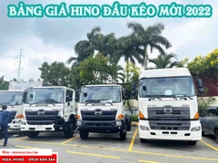 Đầu kéo Hino 2 cầu - Bảng giá Hino đầu kéo 700 nhập khẩu mới nhất 2022