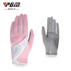 Găng Tay Golf Nữ Vải Sợi Co Dãn Chống Trượt - PGM Women's Cotton Golf Gloves - ST020