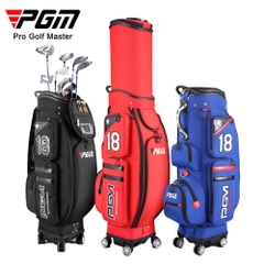 Túi Gậy Golf 4 Bánh Xe Nắp Cứng Cao Cấp - PGM 4 Universal Wheels Retractable Golf Bag - QB097