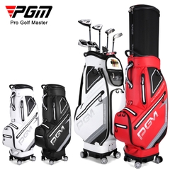 Túi Gậy Golf 4 Bánh Xe Nắp Cứng Cao Cấp - PGM 4 Universal Wheels Retractable Golf Bag - QB098