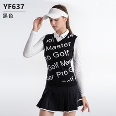 Áo Len Gile Golf Nữ Thêu Chữ - PGM Women's Wool Golf Gile - YF637 Áo Len Gile Golf Nữ Thêu Chữ - PGM Women's Wool Golf Gile - YF637