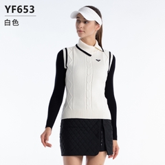 Áo Len Gile Golf Nữ Có Cổ- PGM Women's Wool Golf Gile - YF653 Áo Len Gile Golf Nữ Có Cổ- PGM Women's Wool Golf Gile - YF653
