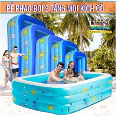 BỂ PHAO BƠI 3 TẦNG SWIMMING POOL NHIỀU KÍCH CỠ LỰA CHỌN