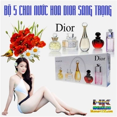 BỘ 5 CHAI NƯỚC HOA MINI DIOR SANG TRỌNG VÀ QUYẾN RŨ