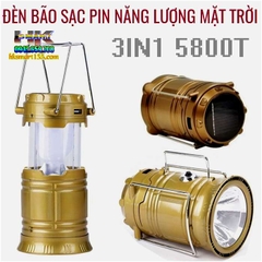 ĐÈN LED BÃO 3 IN 1 5800T SẠC TÍCH ĐIỆN- NẠP NĂNG LƯỢNG MẶT TRỜI