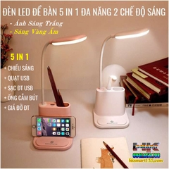 ĐÈN LED ĐỂ BÀN ĐA NĂNG 5 IN 1