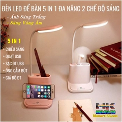 ĐÈN LED ĐỂ BÀN ĐA NĂNG 5 IN 1