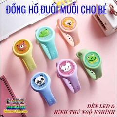 ĐỒNG HỒ TINH DẦU ĐUỔI MUỖI THÔNG MINH CÓ ĐÈN LED PHÁT SÁNG