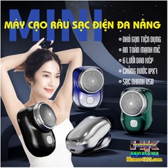 MÁY CẠO RÂU TRIỆT LÔNG SẠC ĐIỆN MINI ĐA NĂNG SIÊU NHỎ GỌN