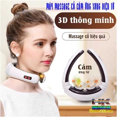 MÁY MASSAGE CỔ CẢM ỨNG XUNG ĐIỆN TỪ 3D THÔNG MINH