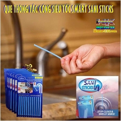 COMBO 2 VỈ QUE THÔNG TẮC CỐNG SIÊU TỐC SMART SANI STICKS