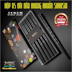 SET HỘP 5 ĐÔI ĐŨA HOA ĐÀO SHIKISAI KHÁNG KHUẨN NHẬT BẢN- ĐẲNG CẤP VÀ SANG TRỌNG