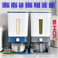 THÙNG ĐỰNG GẠO THÔNG MINH XUẤT NHẬT LOẠI 10KG- HÀNG CỒNG KỀNH ĐẶT CỌC TRƯỚC 100K